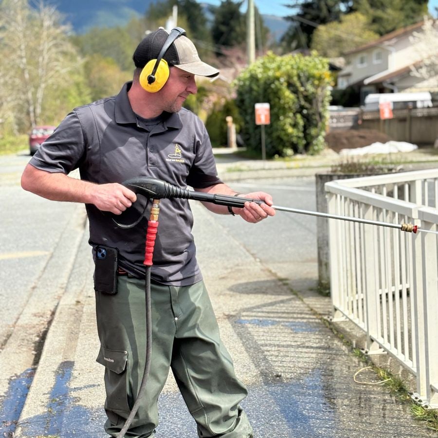 Pressure washing project photo from Right Way Building source site